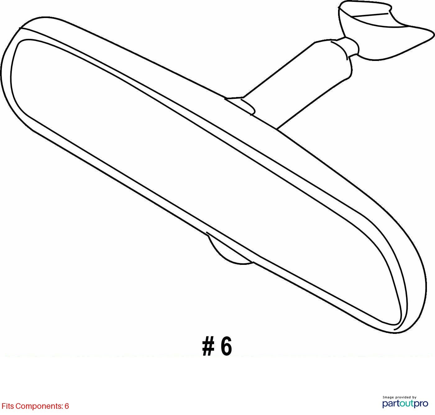 2015-2022 Subaru Outback Rearview Mirror Autodim Homelink GNTX-687 OEM