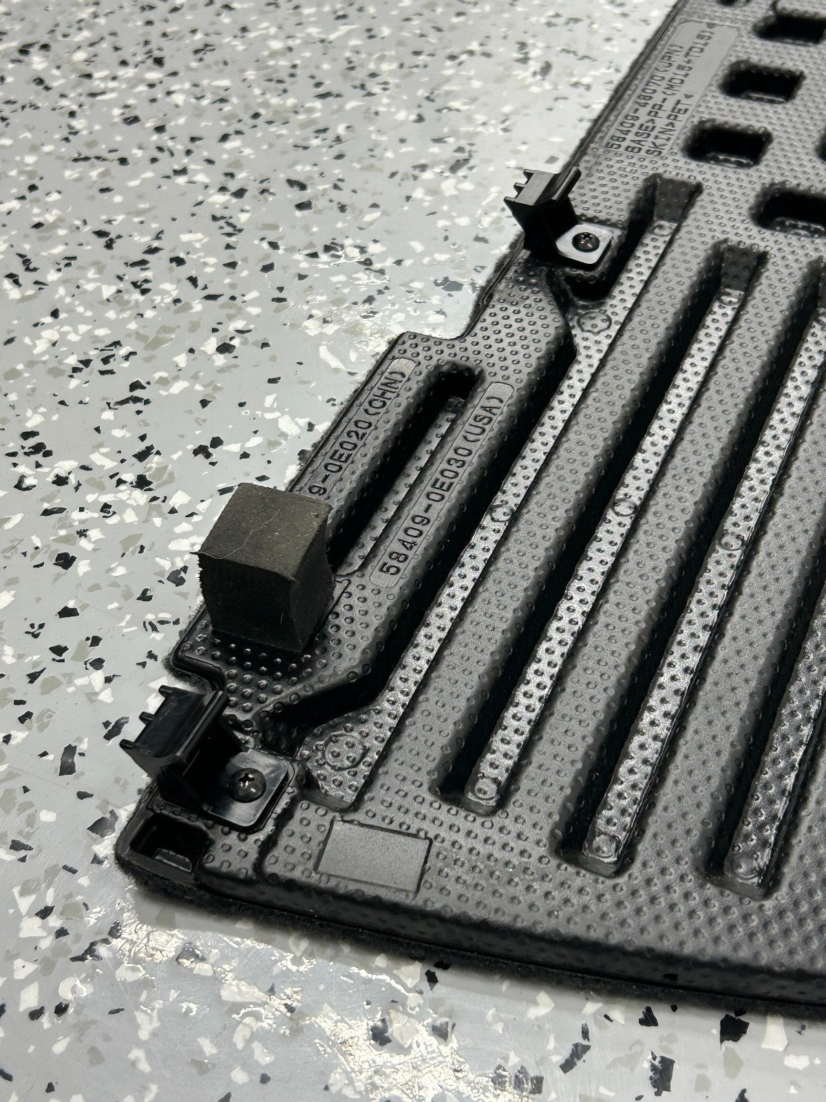 2008-2013 Toyota Highlander Left Trunk Floor Access Cover Black Carpet OEM