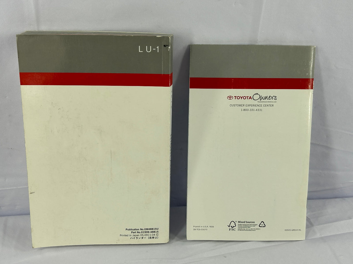 2010 Toyota Highlander Owner's Manual & Quick Reference Guide OEM