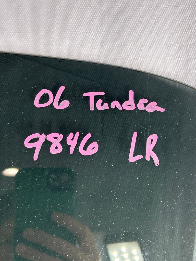 2004-2006 Toyota Tundra Double Cab Left Rear Window Glass OEM