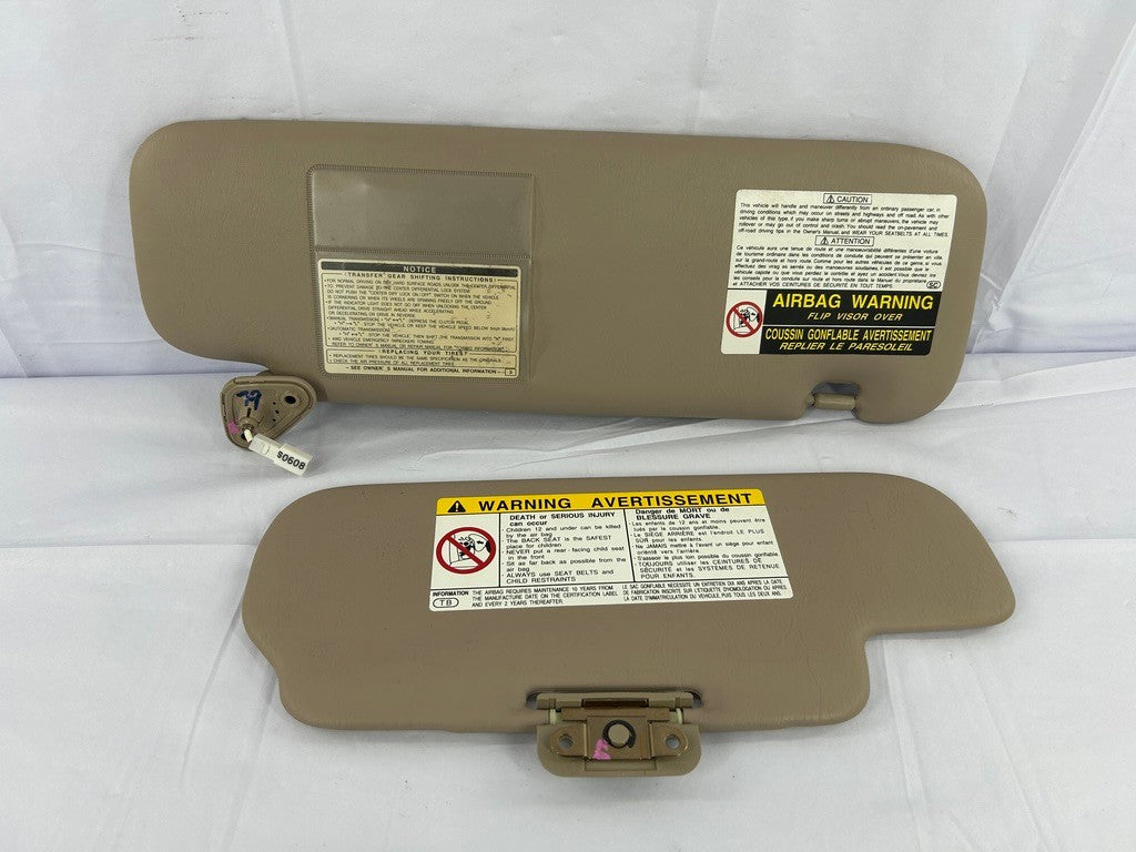 1999-2002 Lexus LX470 Left Front Sun Visor Beige OEM