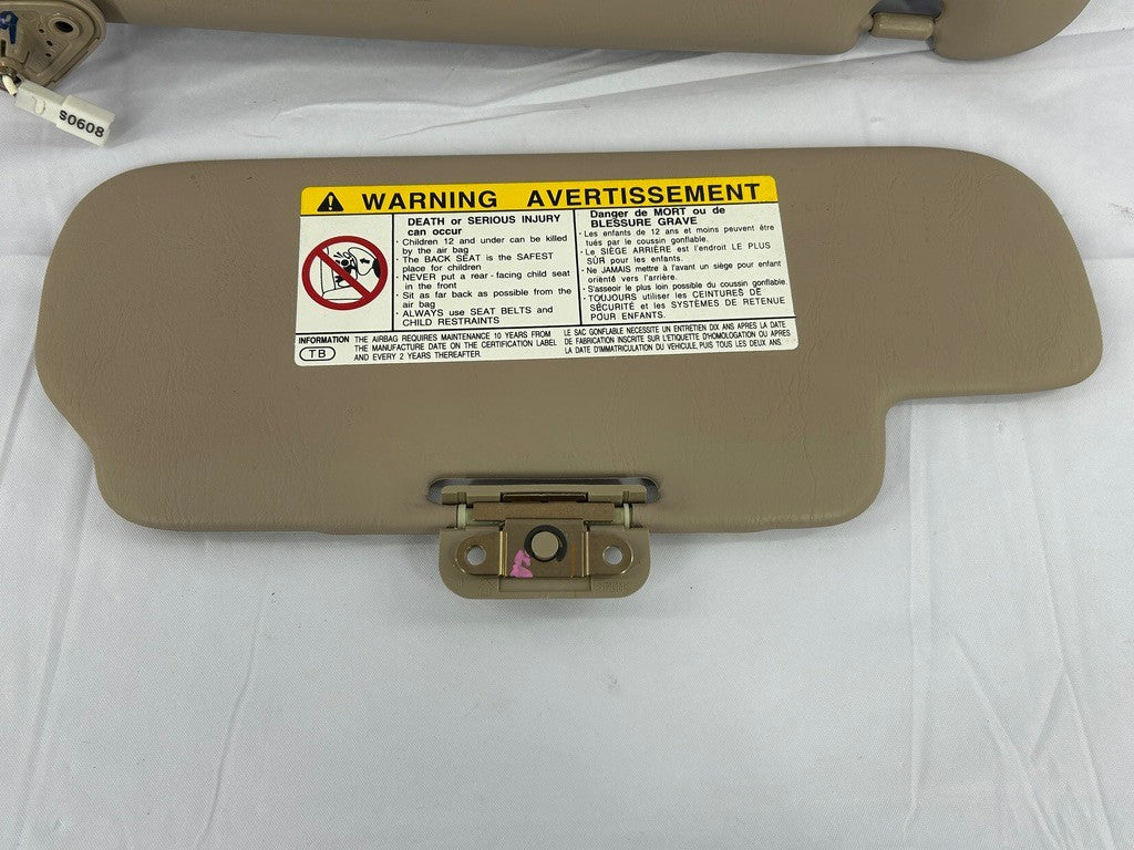 1999-2002 Lexus LX470 Left Front Sun Visor Beige OEM