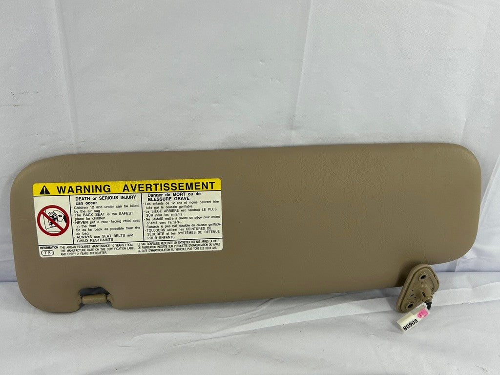 1999-2002 Lexus LX470 Right Front Sun Visor Beige OEM