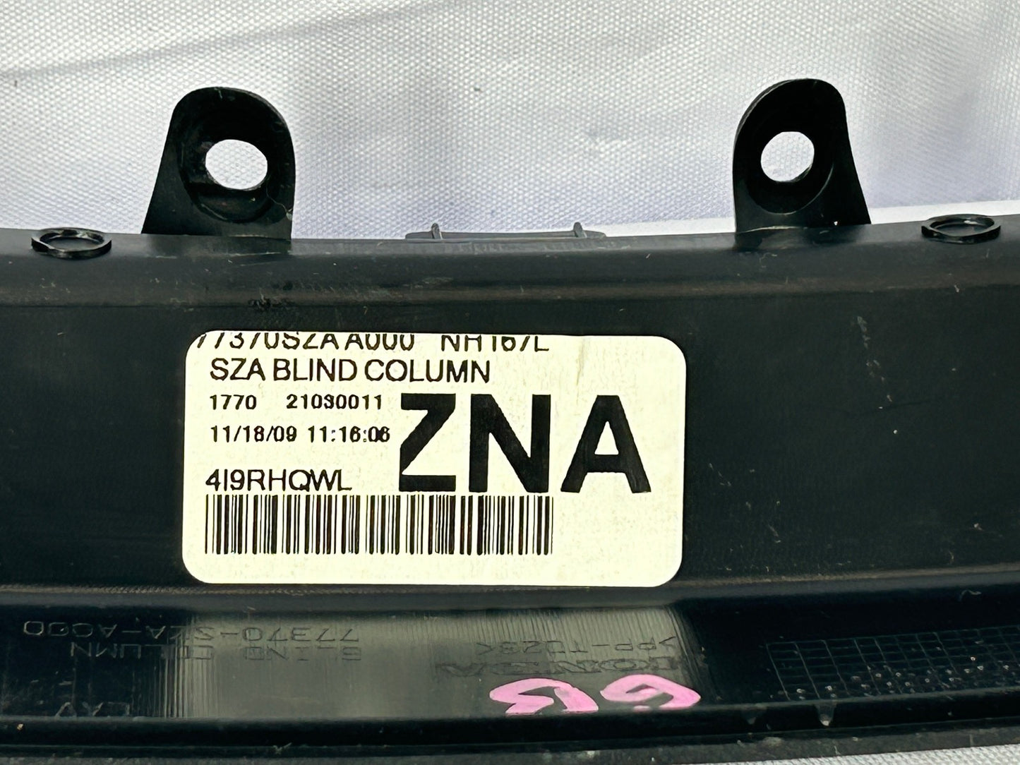 2009-2015 Honda Pilot Steering Blind Column Upper Black Trim OEM