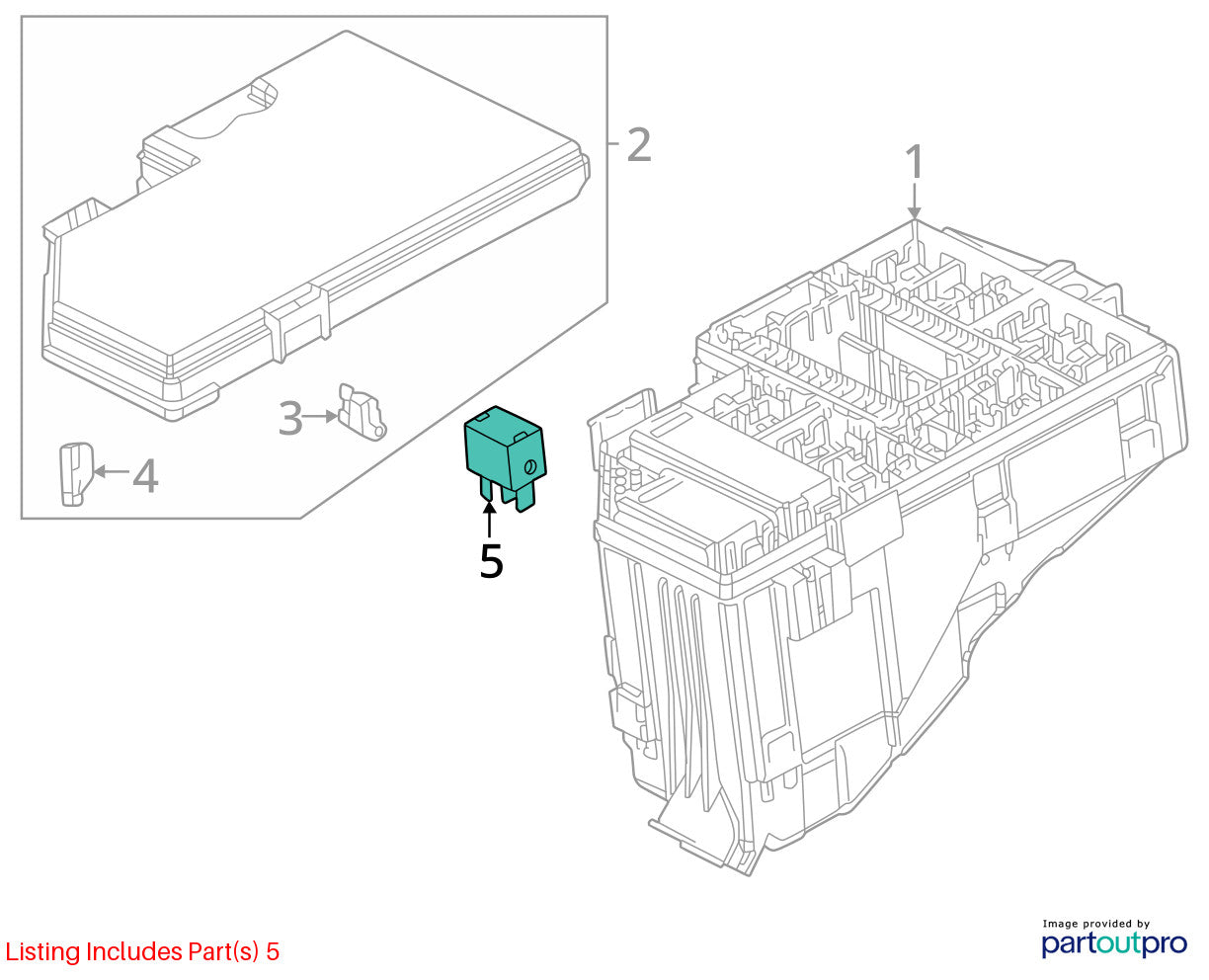 2009-2015 Honda Pilot Omron G8HN-H70 Relay Control Module Unit OEM