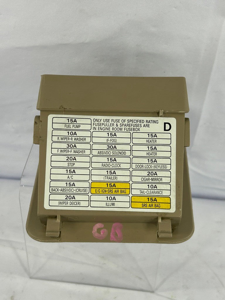 2000-2004 Subaru Legacy Outback Beige Fuse Door with Pocket Cover OEM