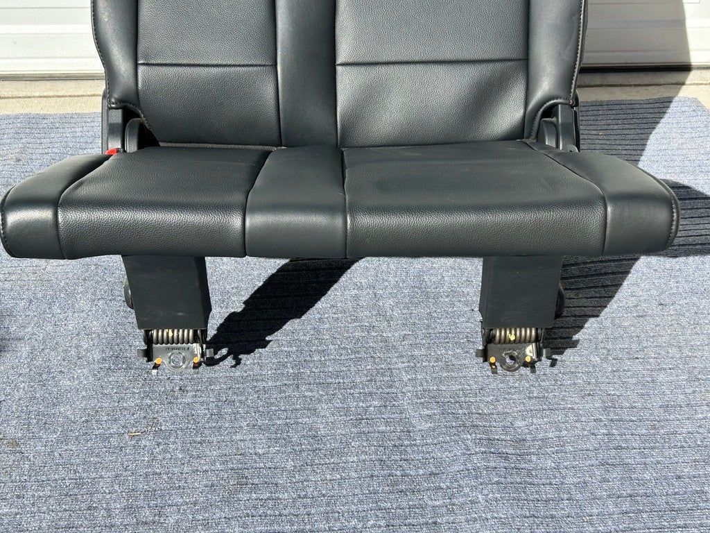 Honda Pilot 2009-2011 Touring Rear Third Row Left Seat Black Leather OEM