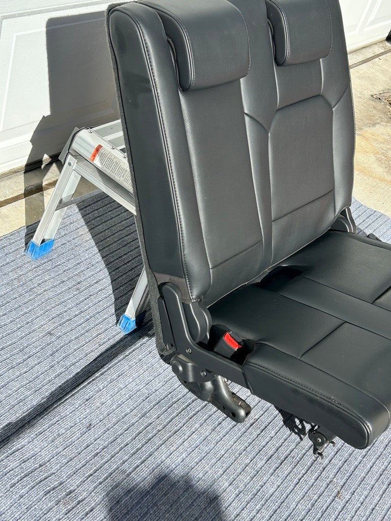 Honda Pilot 2009-2011 Touring Rear Third Row Left Seat Black Leather OEM