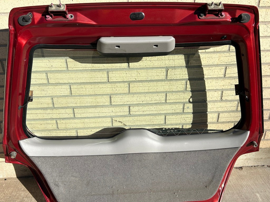 2005 Subaru Impreza WRX Wagon Hatch Trunk Liftgate Glass Spoiler Red Assembly