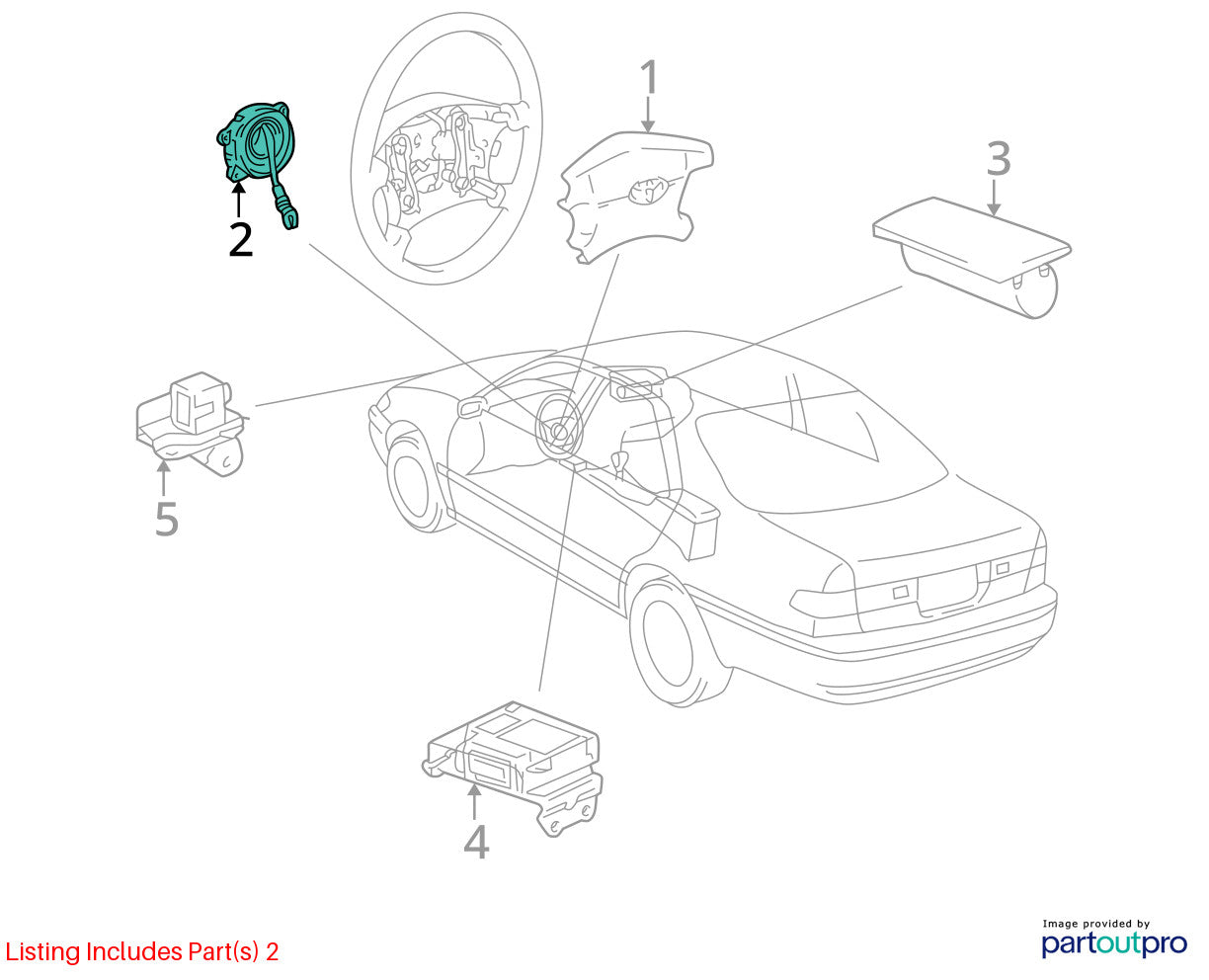 1997-2002 4Runner Limited Electronic Steering Wheel Column Clockspring OEM
