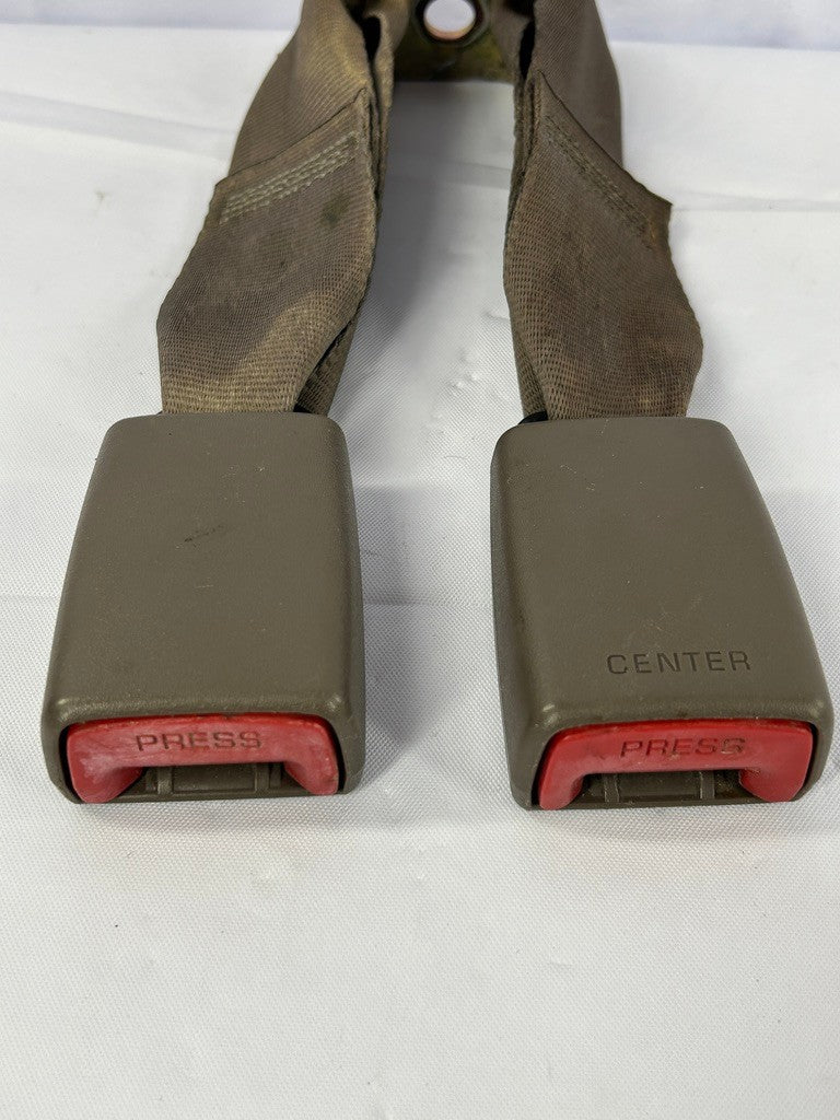 1996-2001 Toyota 4Runner Rear Seat Belt Center Receiver Buckle Brown OEM