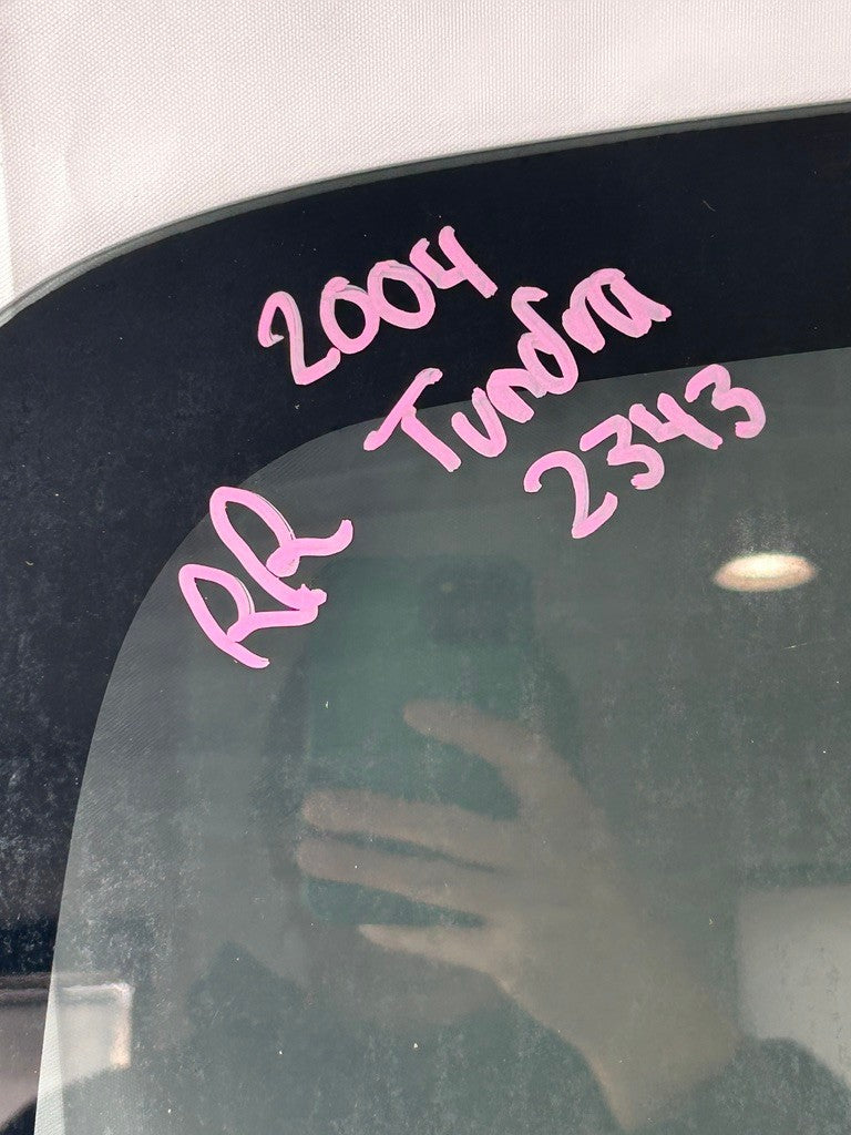 2000-2006 Toyota Tundra Extended Cab Right Rear Door Window Glass