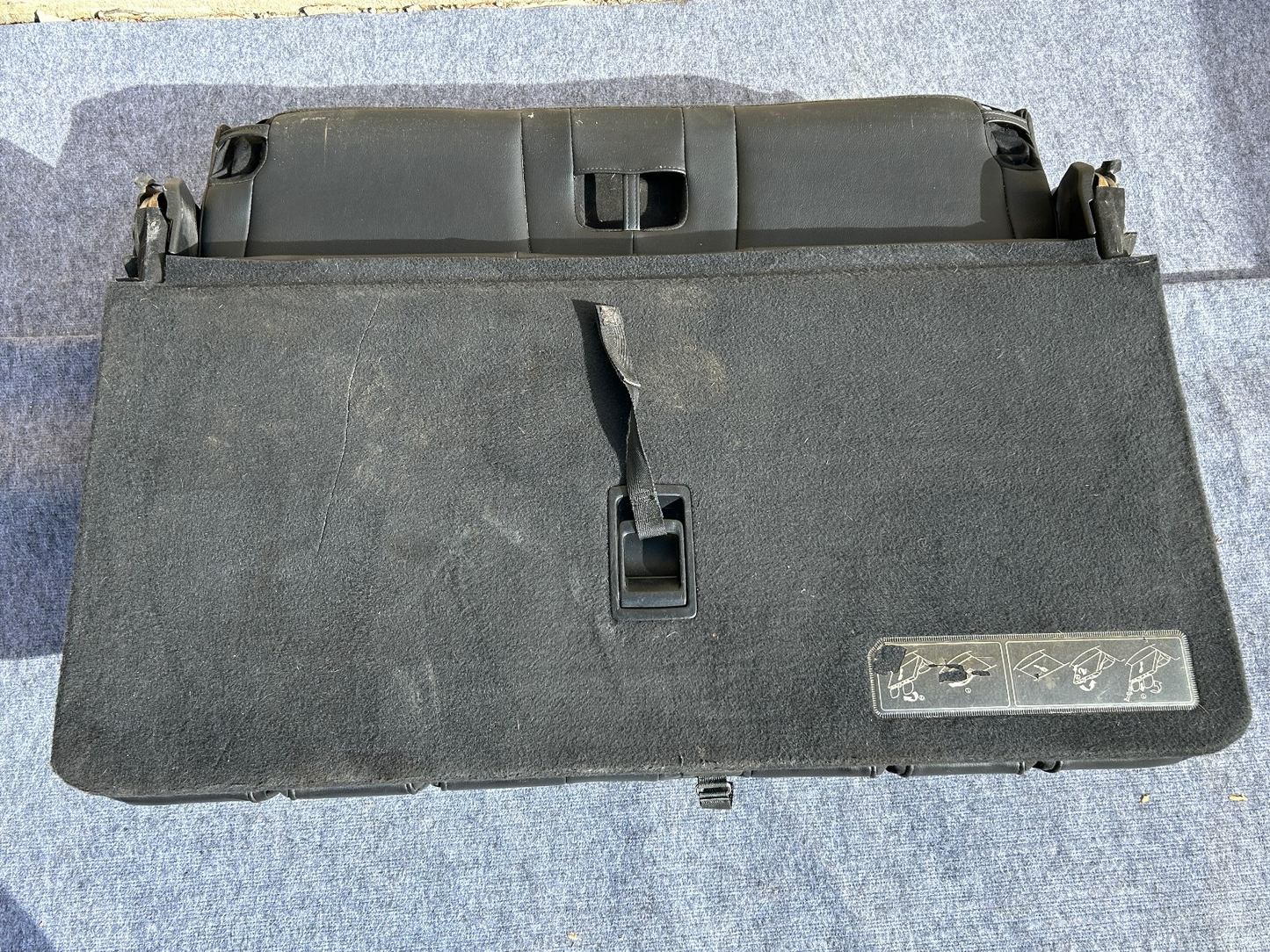 2008-2010 Toyota Highlander 3rd Row Rear Seat Black Leather LA20 OEM