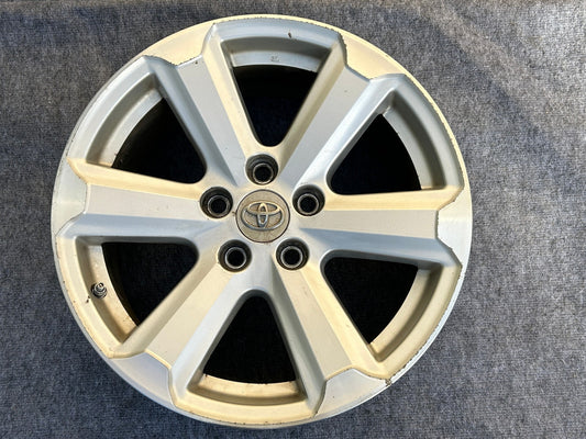 2008-2010 Toyota Highlander 17X7-1/2 Alloy Wheel 6 Spokes 426110E140 OEM