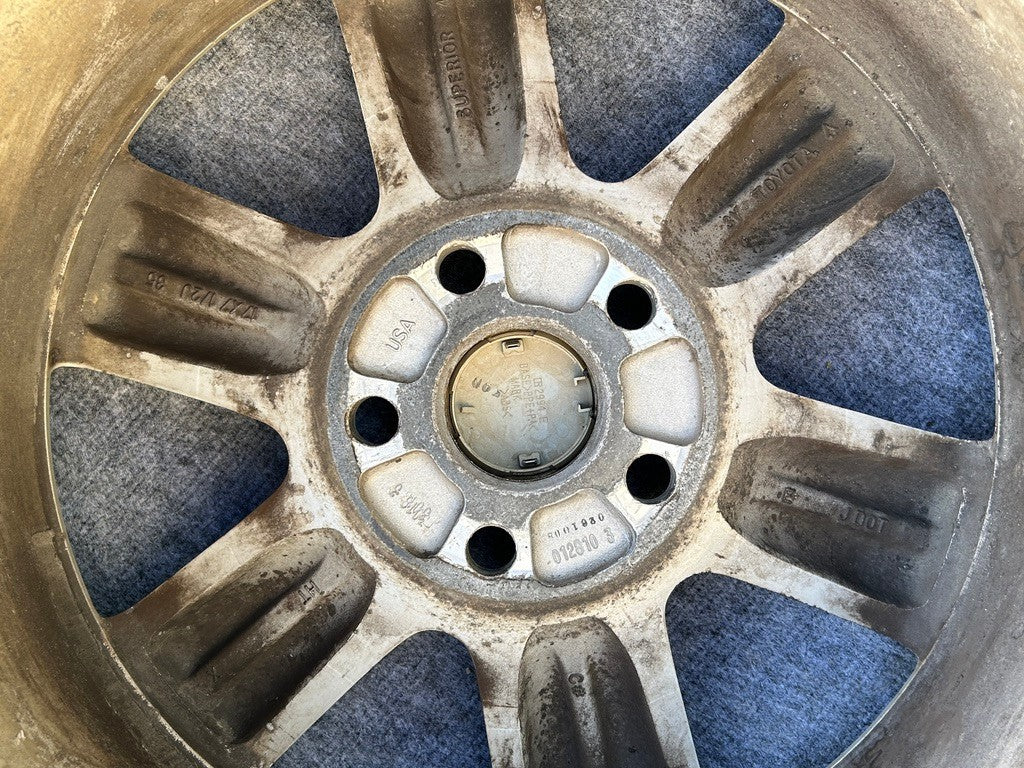 2008-2010 Toyota Highlander 17X7-1/2 Alloy Wheel 6 Spokes 426110E140 OEM