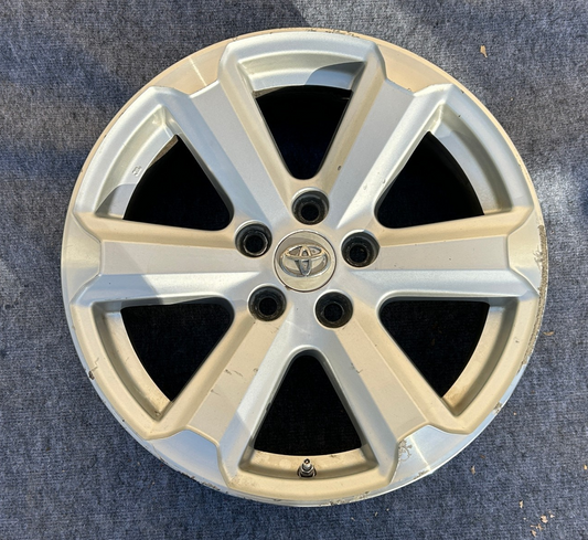 2008-2010 Toyota Highlander 17X7-1/2 Alloy Wheel 6 Spokes 426110E140 OEM