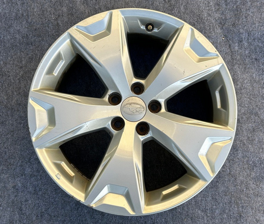 Subaru Forester 2014-2016 17X7 Aluminum Alloy Chrome 5 Spoke 68814 OEM