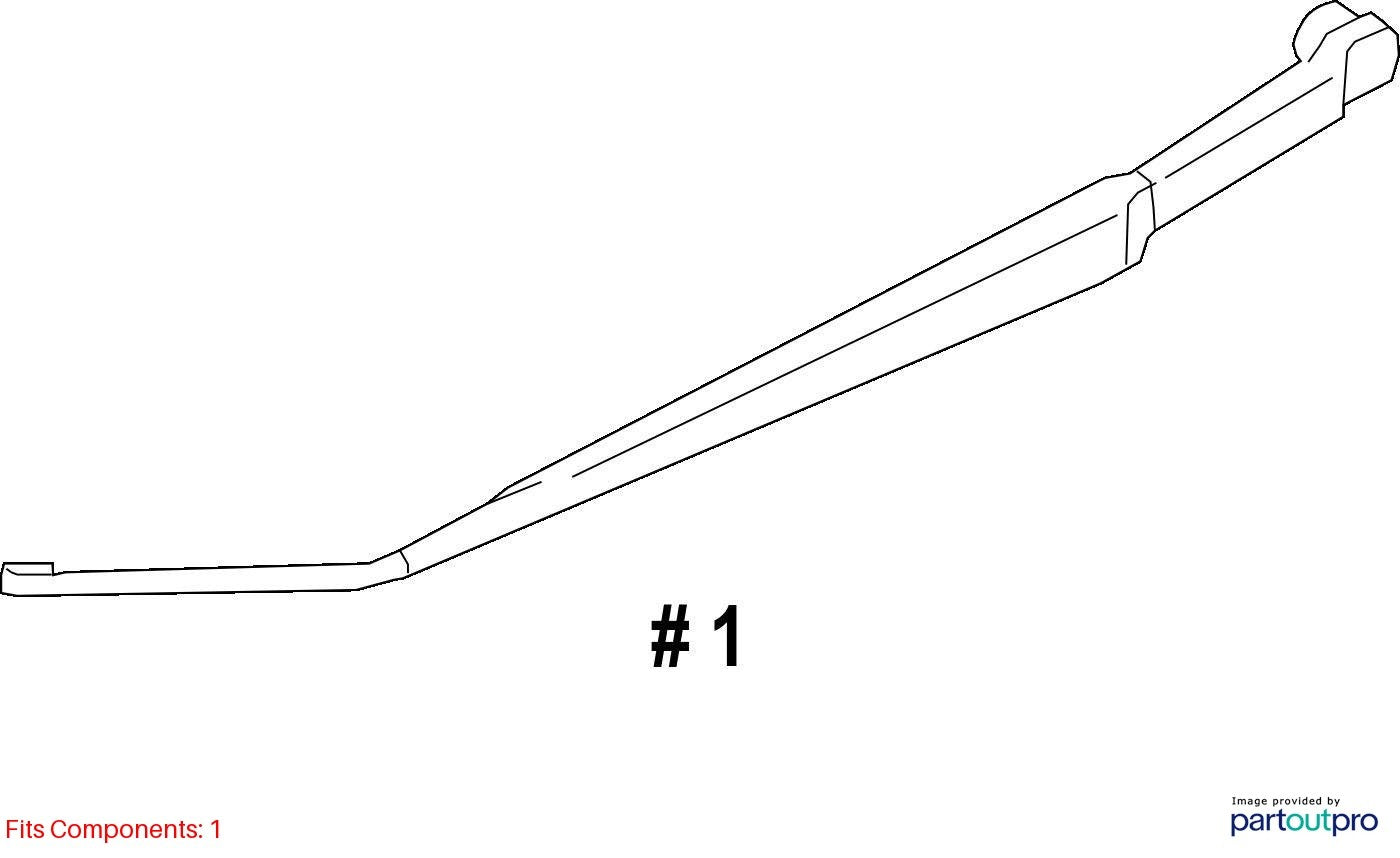 2015-2019 Subaru Outback Windshield Wiper Arm Front Left OEM