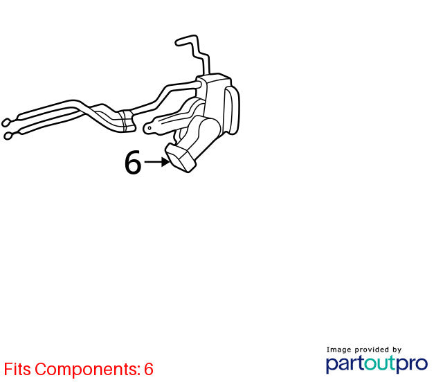 1998-2002 Lexus LX470 Right Front Door Latch Assembly OEM