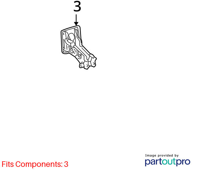 1998-2007 Lexus LX470 Front Brake Pedal Assembly OEM