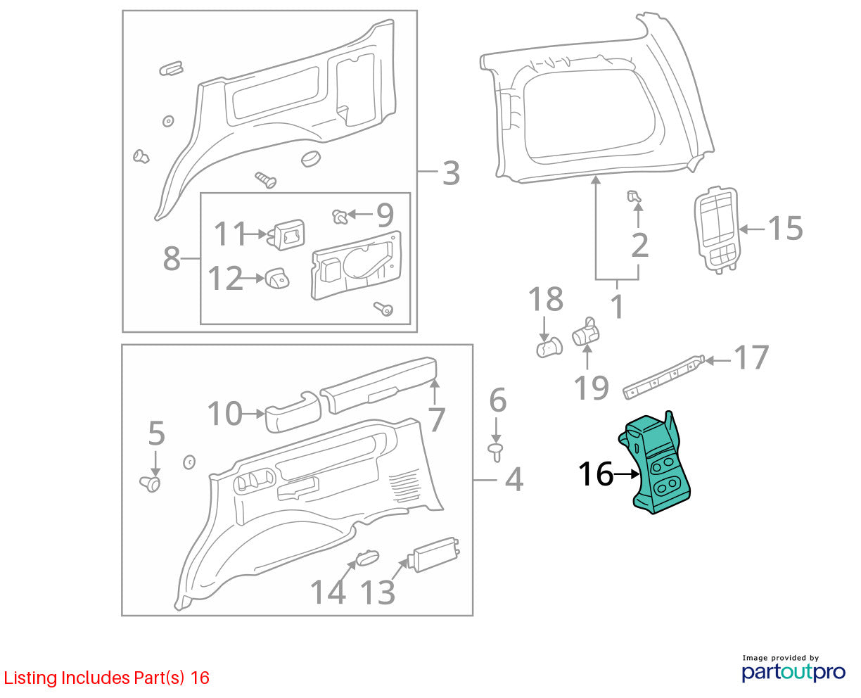 1998-2007 Lexus LX470 Bottle Jack Bracket Holder Carrier Strap OEM