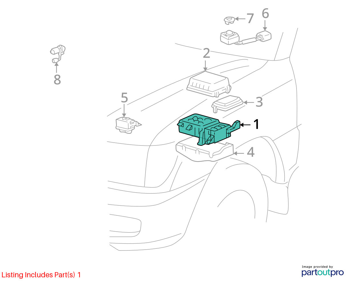 1998-2002 Lexus LX470 Land Cruiser OEM Fuse Relay Junction Box 8272060020 OEM