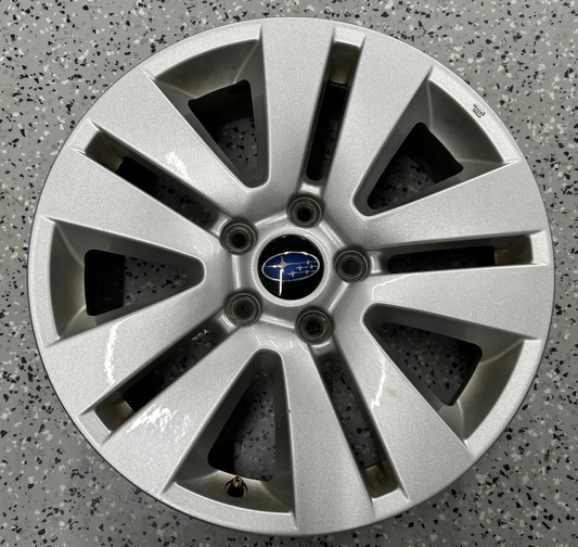 2015-2019 Subaru Outback Wheel 17x7 Aluminum Alloy Silver 5 V Spoke OEM