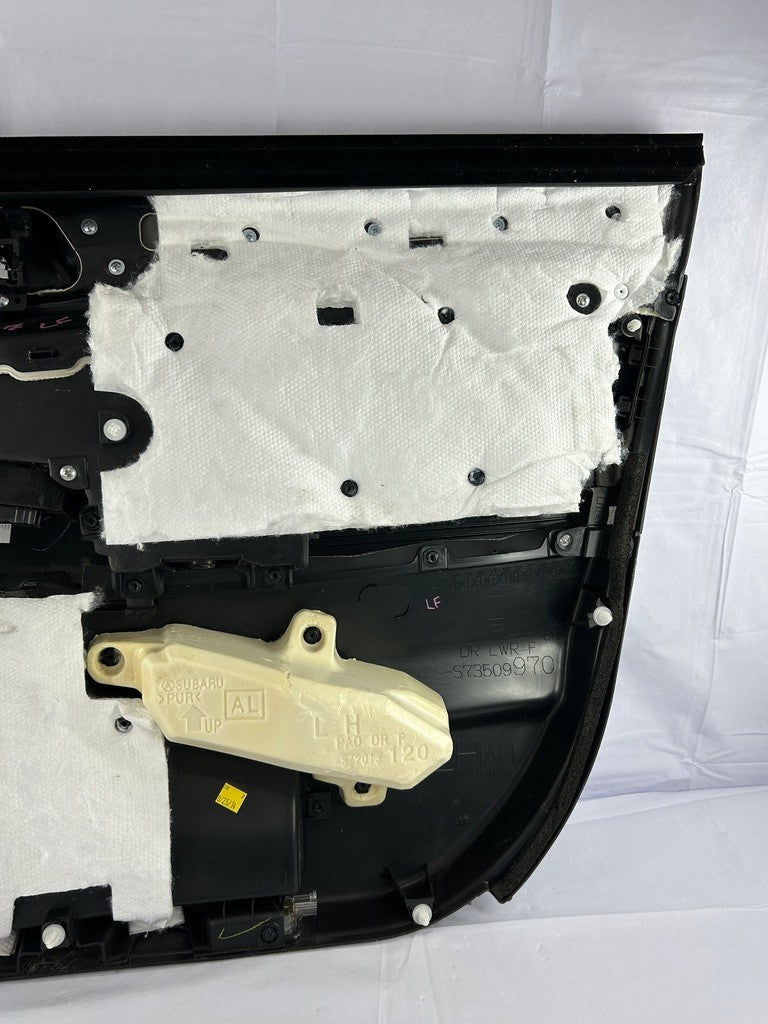 2015-2019 Subaru Outback FRONT LEFT Door Interior Trim Panel Card Leather