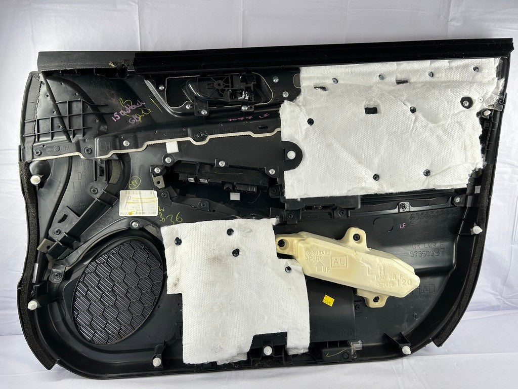 2015-2019 Subaru Outback FRONT LEFT Door Interior Trim Panel Card Leather