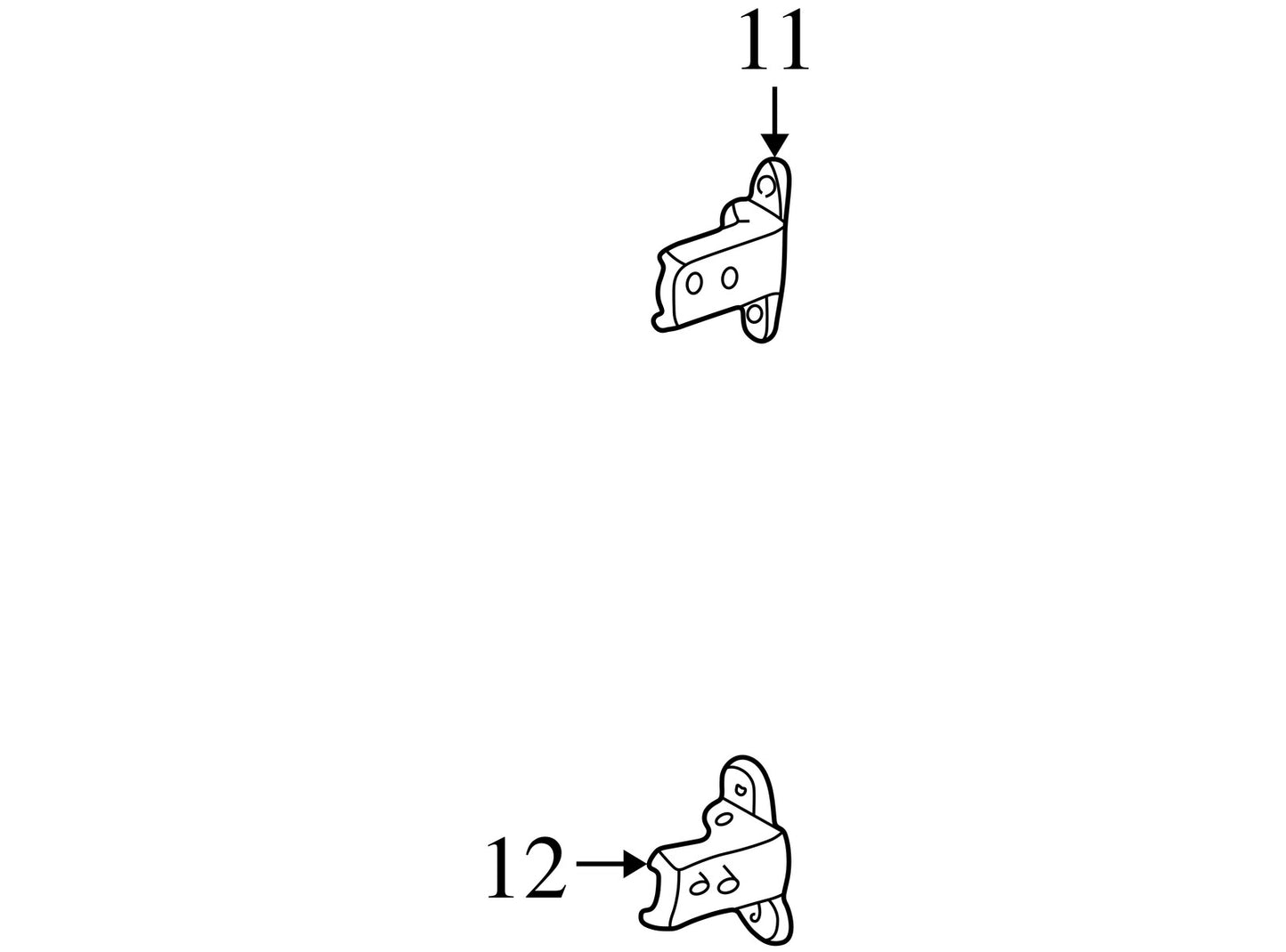 1998-2007 Lexus LX470 Right Front Door Hinge Set OEM