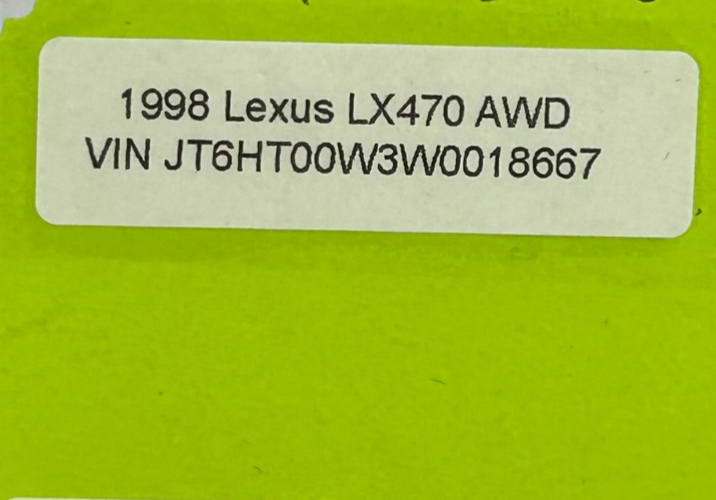 1996-2006 Lexus LX470 Lower Tail Gate Handle OEM