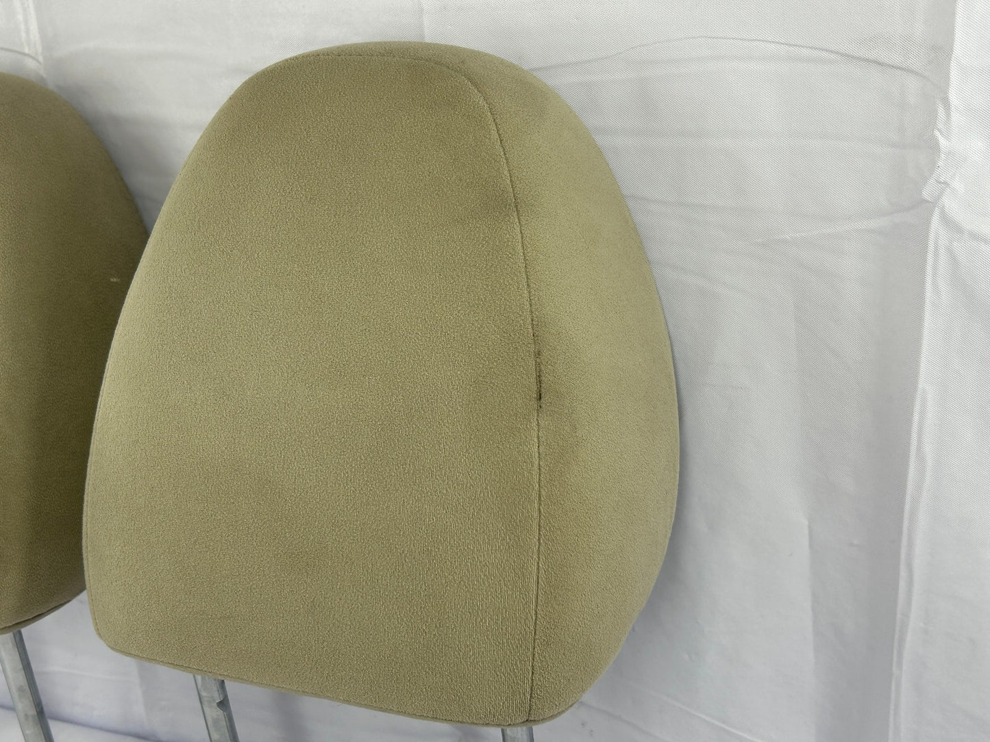 2008-2010 Subaru Impreza Wagon Front Tan Fabric Headrest Head Rest Set Cloth OEM