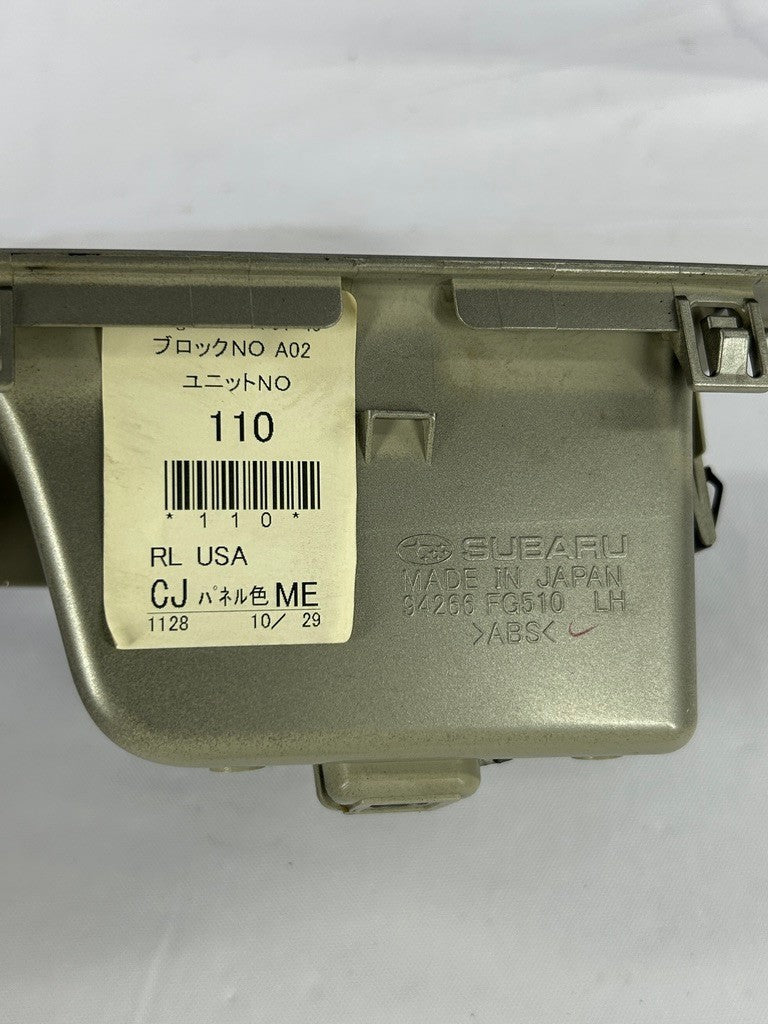2008-2010 Subaru Impreza Left Rear Door Window Control Switch With Trim OEM