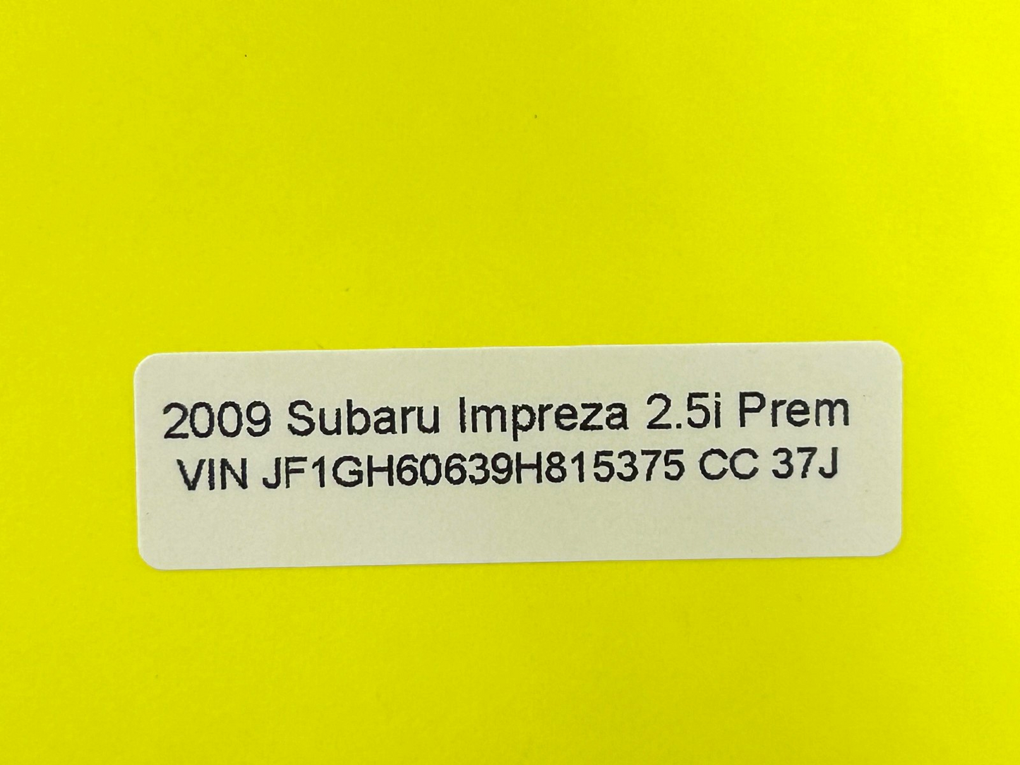 2008-2009 Subaru Impreza 2008 WRX Yaw Rate Stability Sensor Module OEM