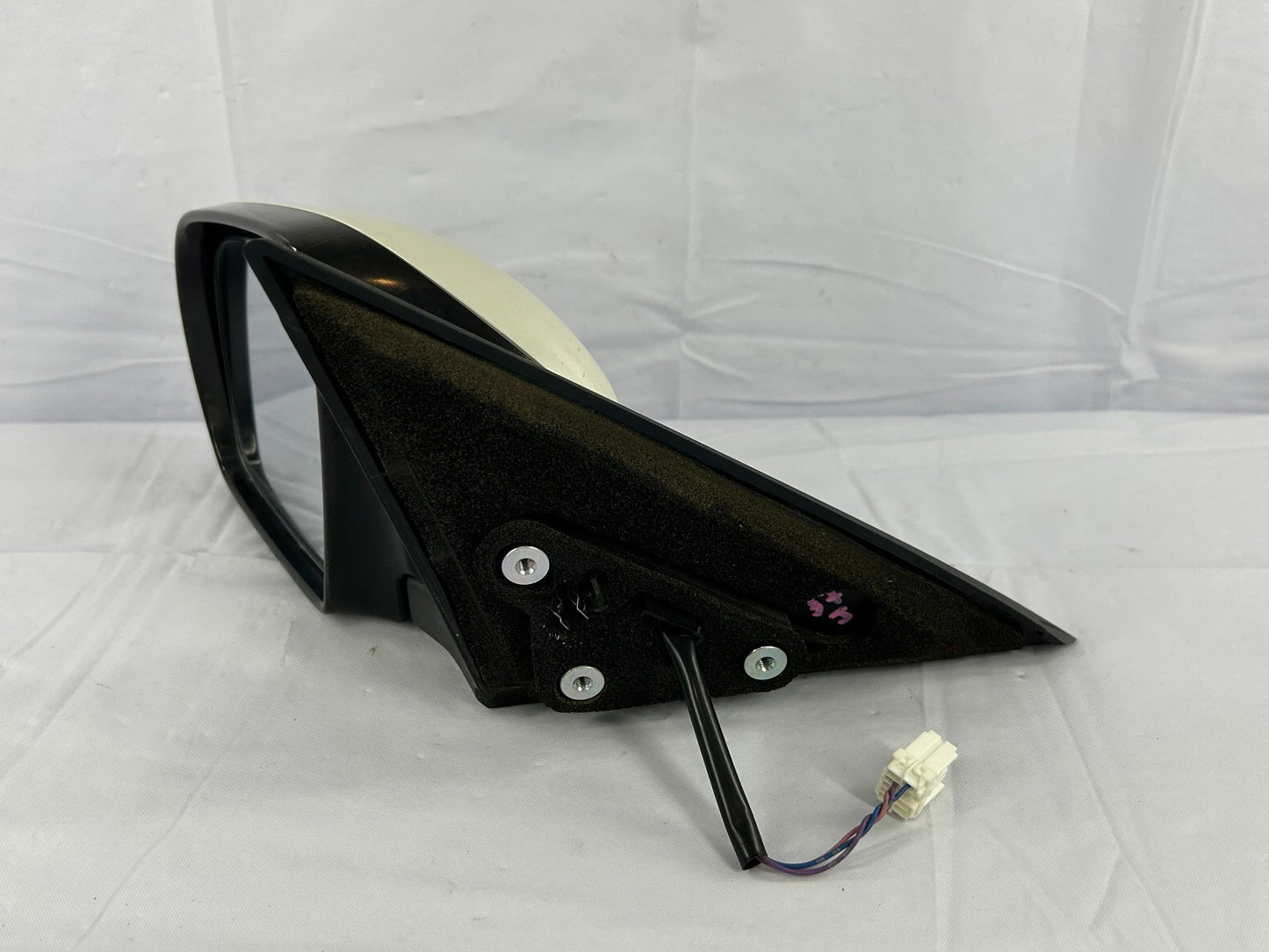 2008-2010 Subaru Impreza Left Side View 3-WIRE Mirror 37J White Not Heated OEM