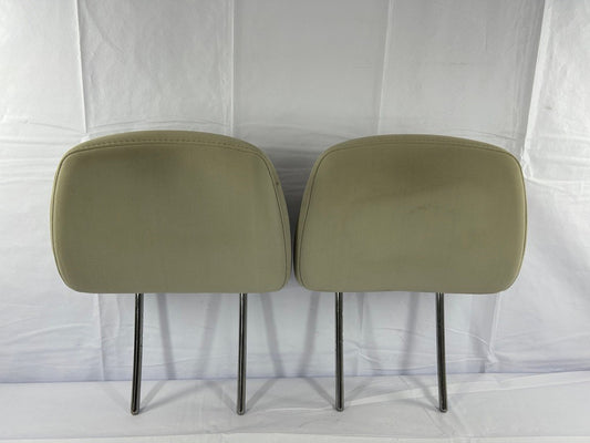 2008-2009 Subaru Legacy Outback Front Head Rest Headrest Tan Cloth Set OEM