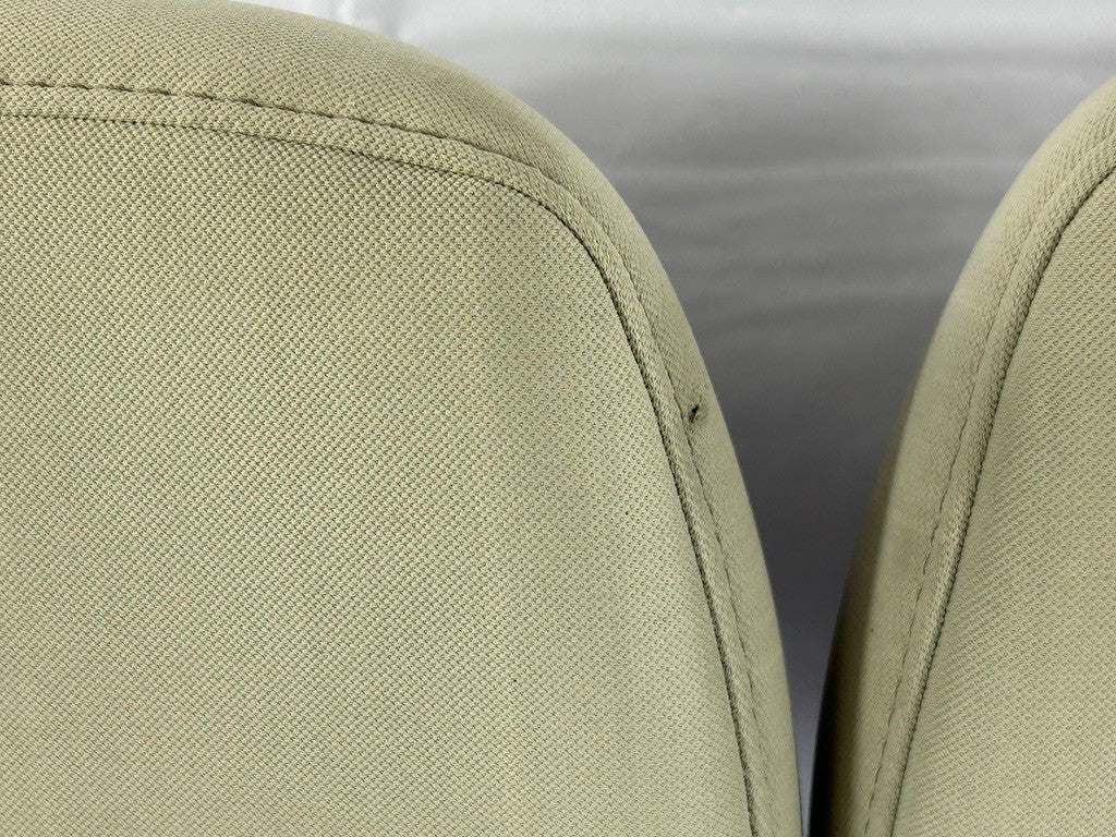 2008-2009 Subaru Legacy Outback Front Head Rest Headrest Tan Cloth Set OEM