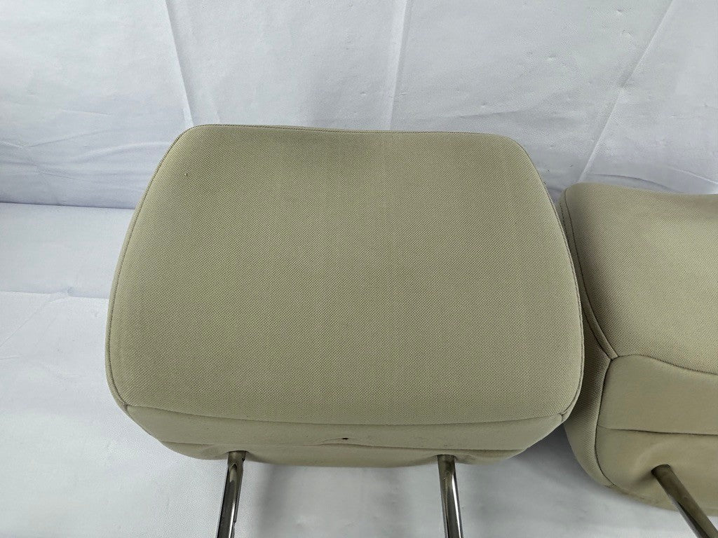 2008-2009 Subaru Legacy Outback Front Head Rest Headrest Tan Cloth Set OEM