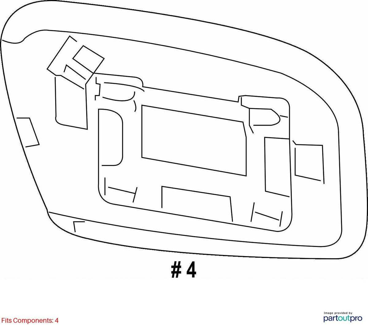2005-2009 Subaru Outback Driver Left Side View Mirror Heated OEM 91039AG03A