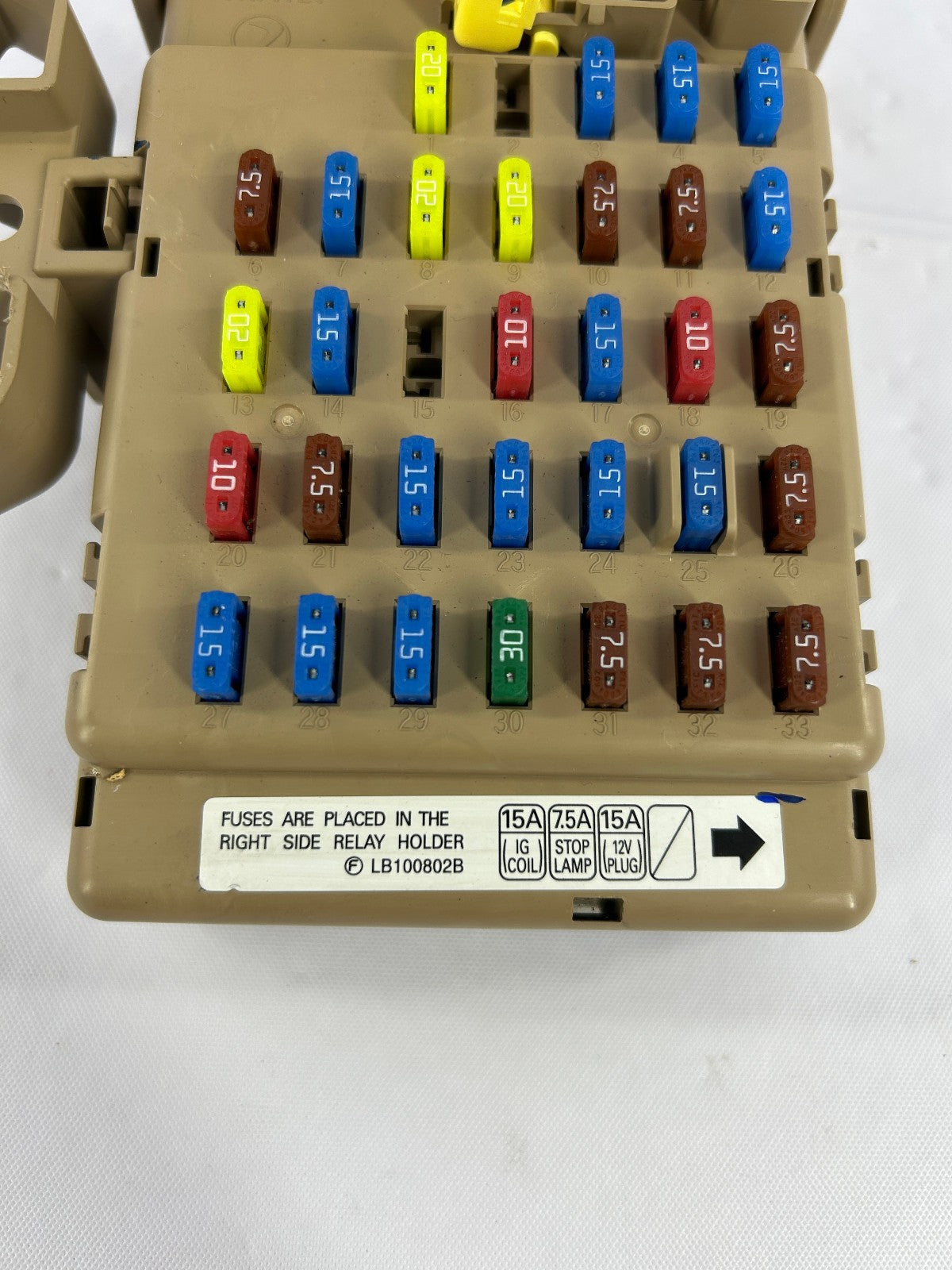 2008 Subaru Outback L.L. Bean Cabin Fuse Box Junction Block 82201AG020 OEM