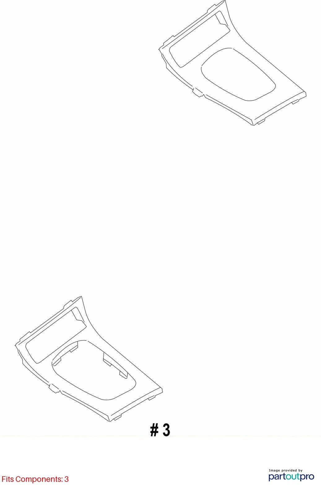 2008-2009 Subaru Outback L.L. Bean Shift  Bezel Assembly Trim OEM