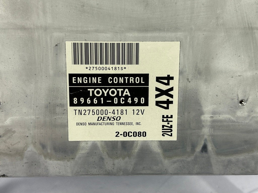 2003 Toyota Sequoia Engine Computer ECU 4X4 4.7L V8 89661-0C490 OEM