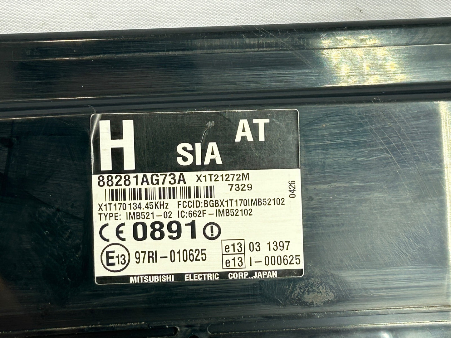 2008-2009 Subaru Outback Multifunction Integrated Anti-Theft Module 88281AG73A