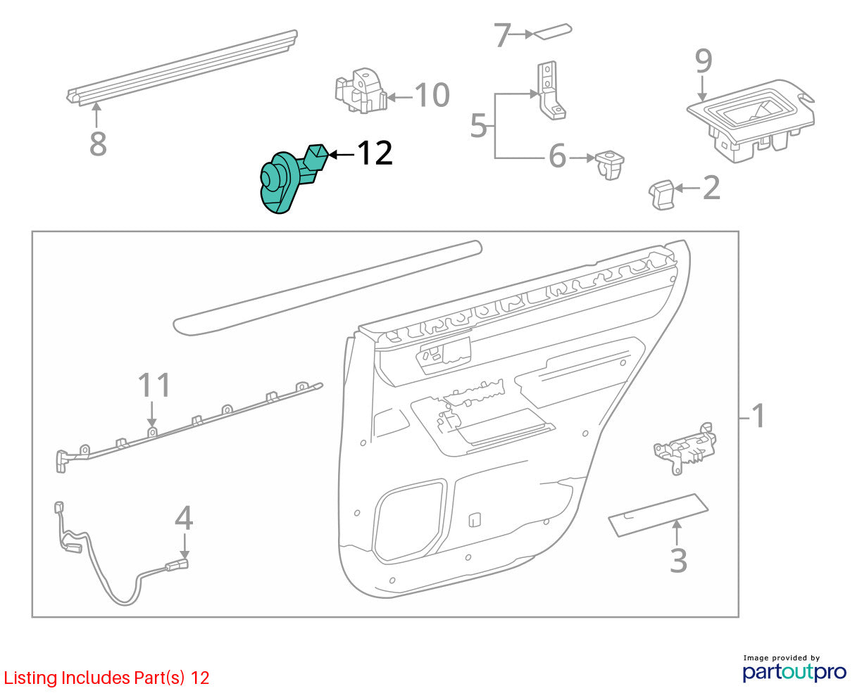 2000-2006 Toyota Tundra Crew Cab Right Left Front Rear Door Open Ajar Sensor OEM