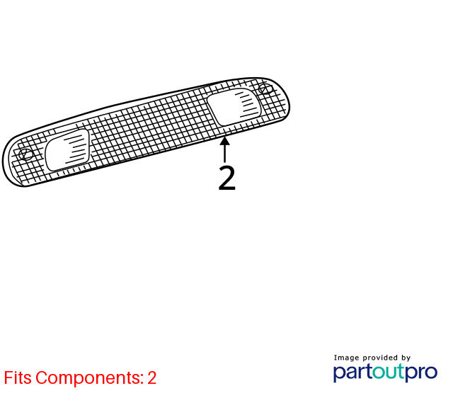 2000-2006 Toyota Tundra Center High Mount Stop Light Lens OEM