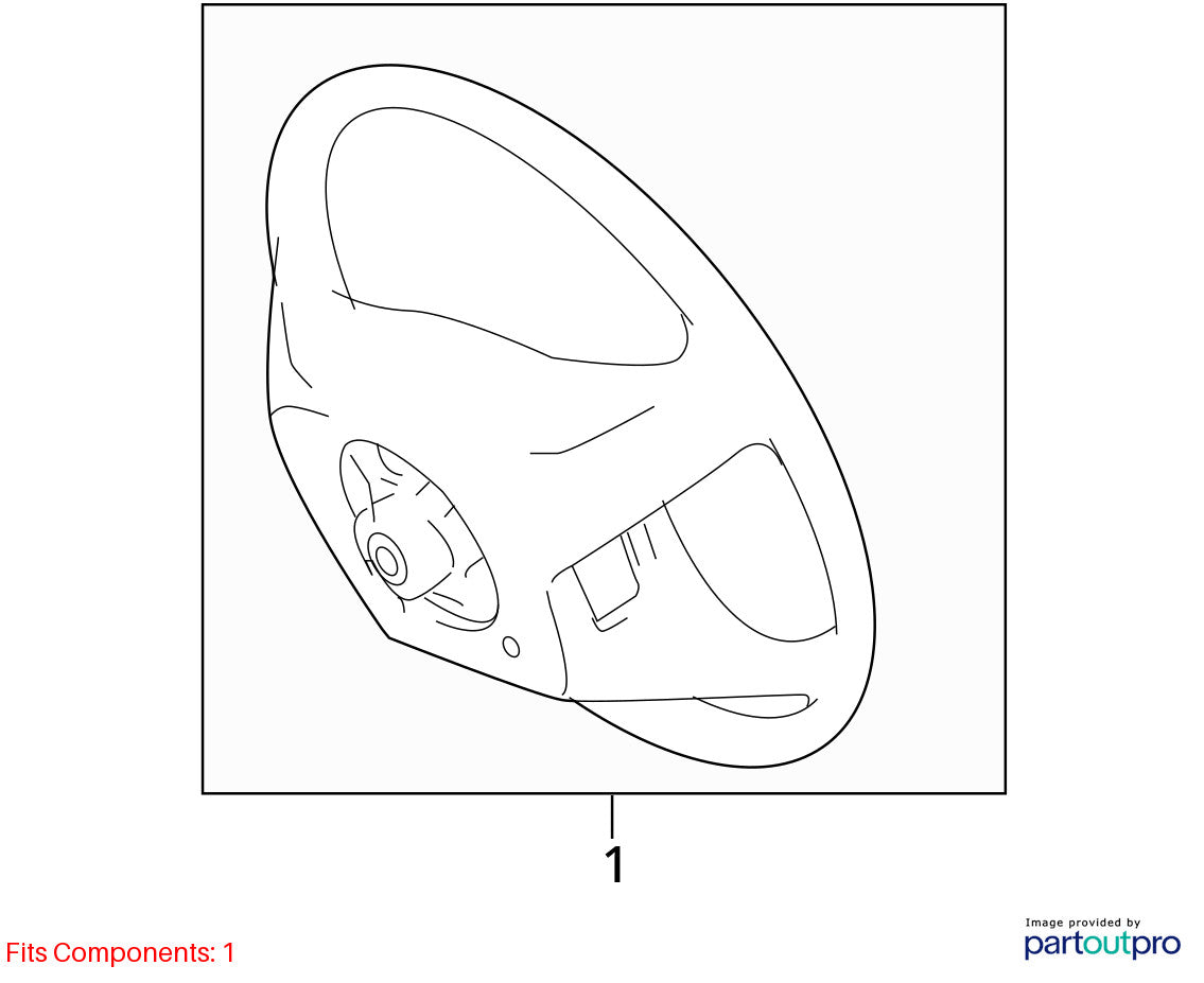 2004-2005 Toyota Sienna Steering Wheel 45100-08070-B0 OEM