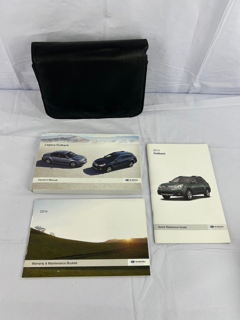 2014 Subaru Outback Owner's Manual Guide with Case OEM - Used
