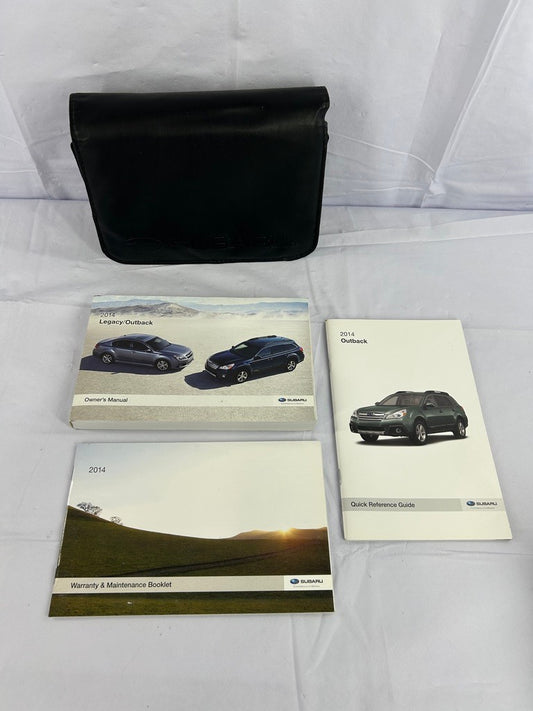 2014 Subaru Outback Owner's Manual Guide with Case OEM - Used