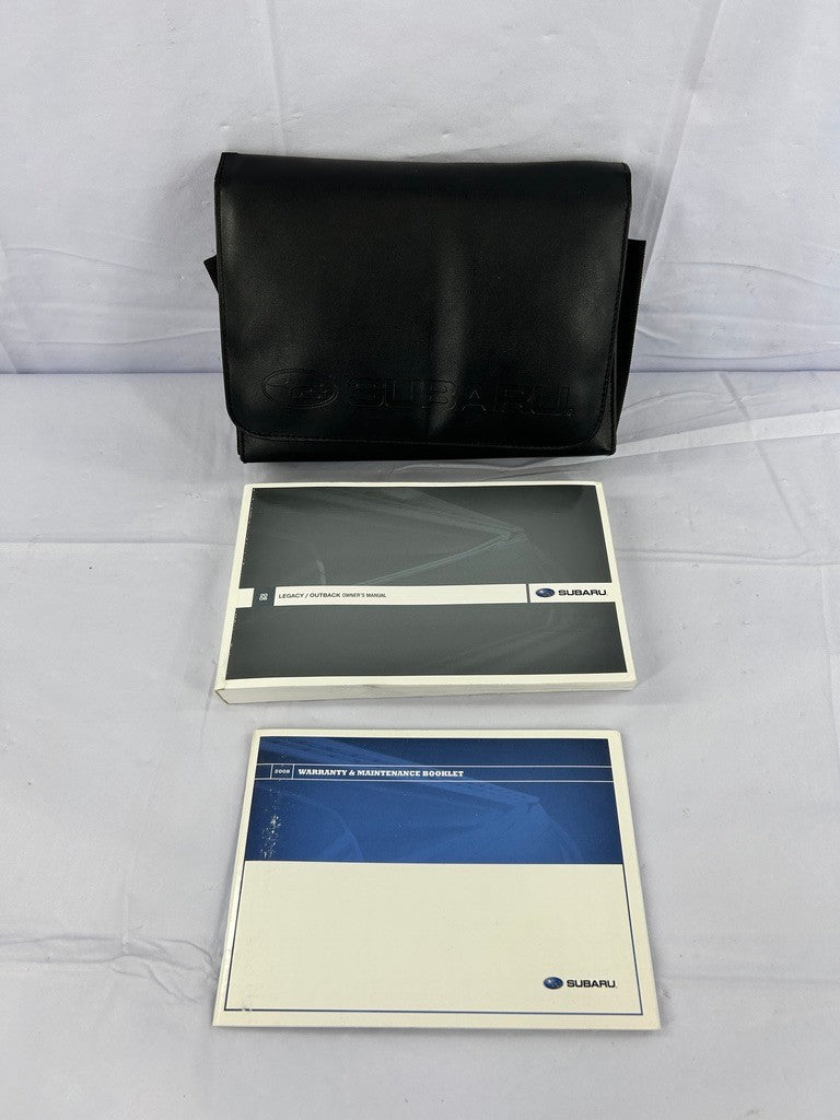 2008 Subaru Outback Owner's Manual Guide with Case OEM