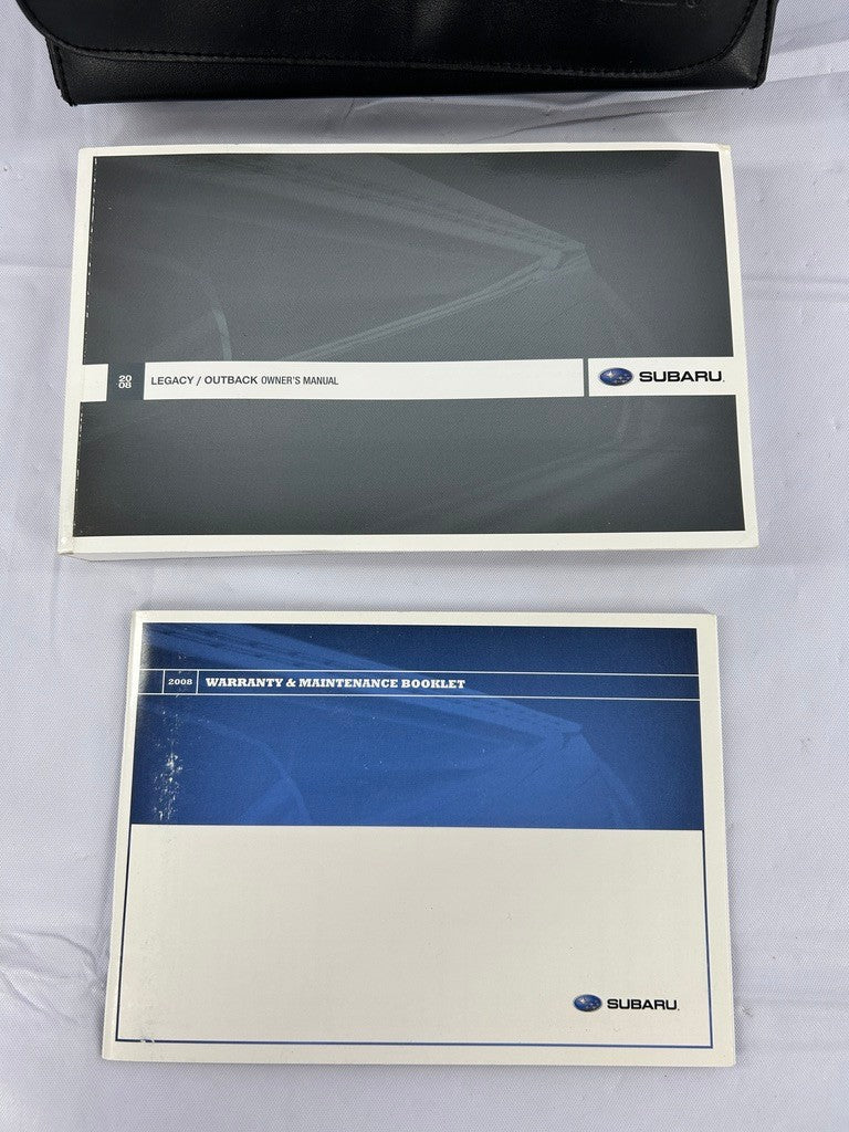 2008 Subaru Outback Owner's Manual Guide with Case OEM